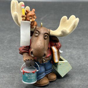 Hallmark Keepsake Ornament 2005 Mooster Fix-It Moose Toolbox Paint Handyman